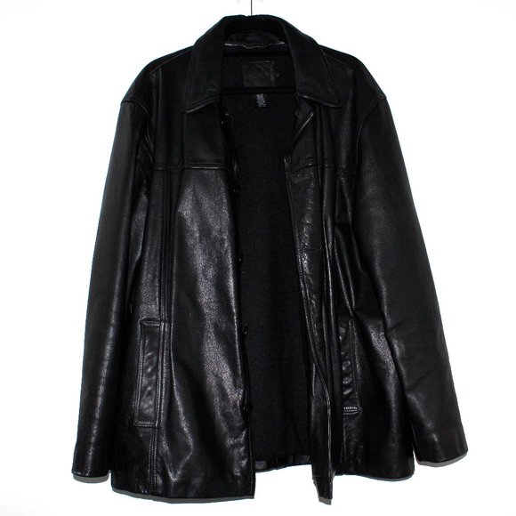 J. Crew Other - Vintage 90s J. Crew Boxy Leather Jacket